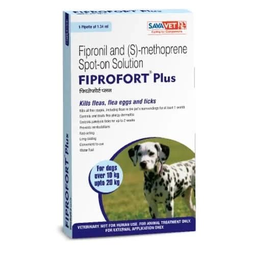 Savavet Fiprofort Plus (Fipronil) Tick and Flea Control Spot On for Dogs - dspetstore.com