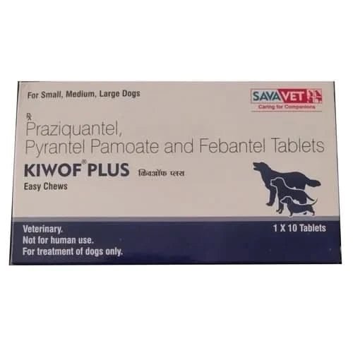 Savavet Kiwof Plus Dog Deworming Tablet (Pack of 10 Tablets) - dspetstore.com
