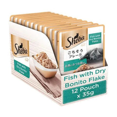 Sheba Wet Cat Food Fish with Dry Bonito Flake - dspetstore.com