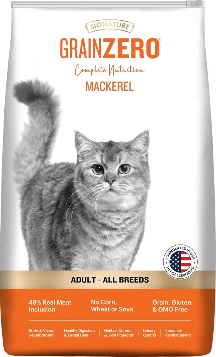 Signature Grain Zero Adult Cat Food - All Breed (Flavour : Mackerel), 1.2 kg - dspetstore.com