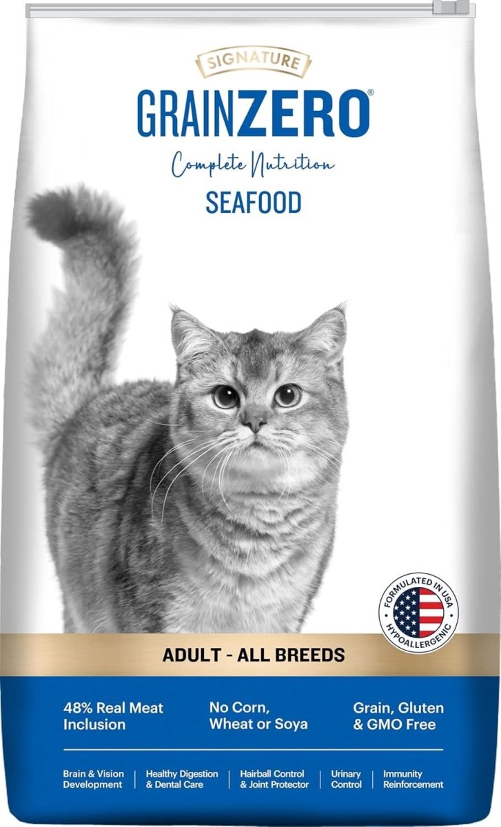 Signature Grain Zero Adult Cat Food - All Breed (Flavour : Seafood), 1.2 kg - dspetstore.com