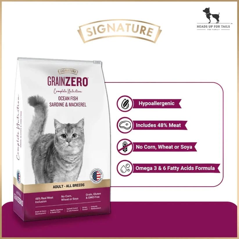 Signature Grain Zero Adult Cat Food - All Breed Formula - dspetstore.com