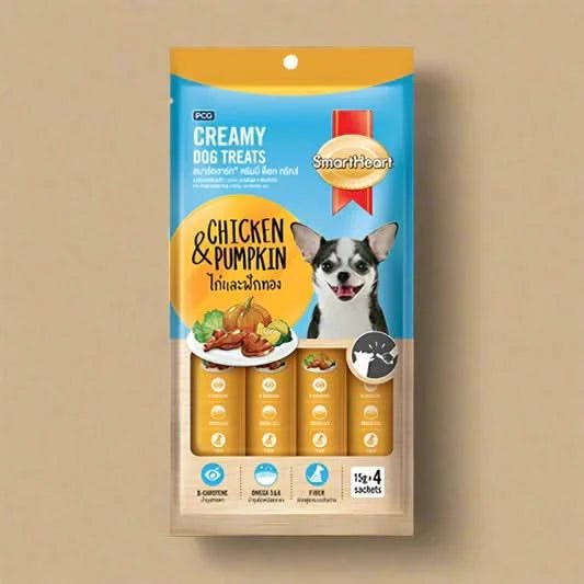 SmartHeart Creamy Dog Treats - Chicken & Pumpkin - dspetstore.com