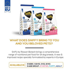 Sniffy Adult Dog Dry Food Gluten Free Salmon & Egg - dspetstore.com