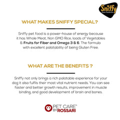 Sniffy Gluten Free Chicken & Egg Starter Dog Dry Food - dspetstore.com