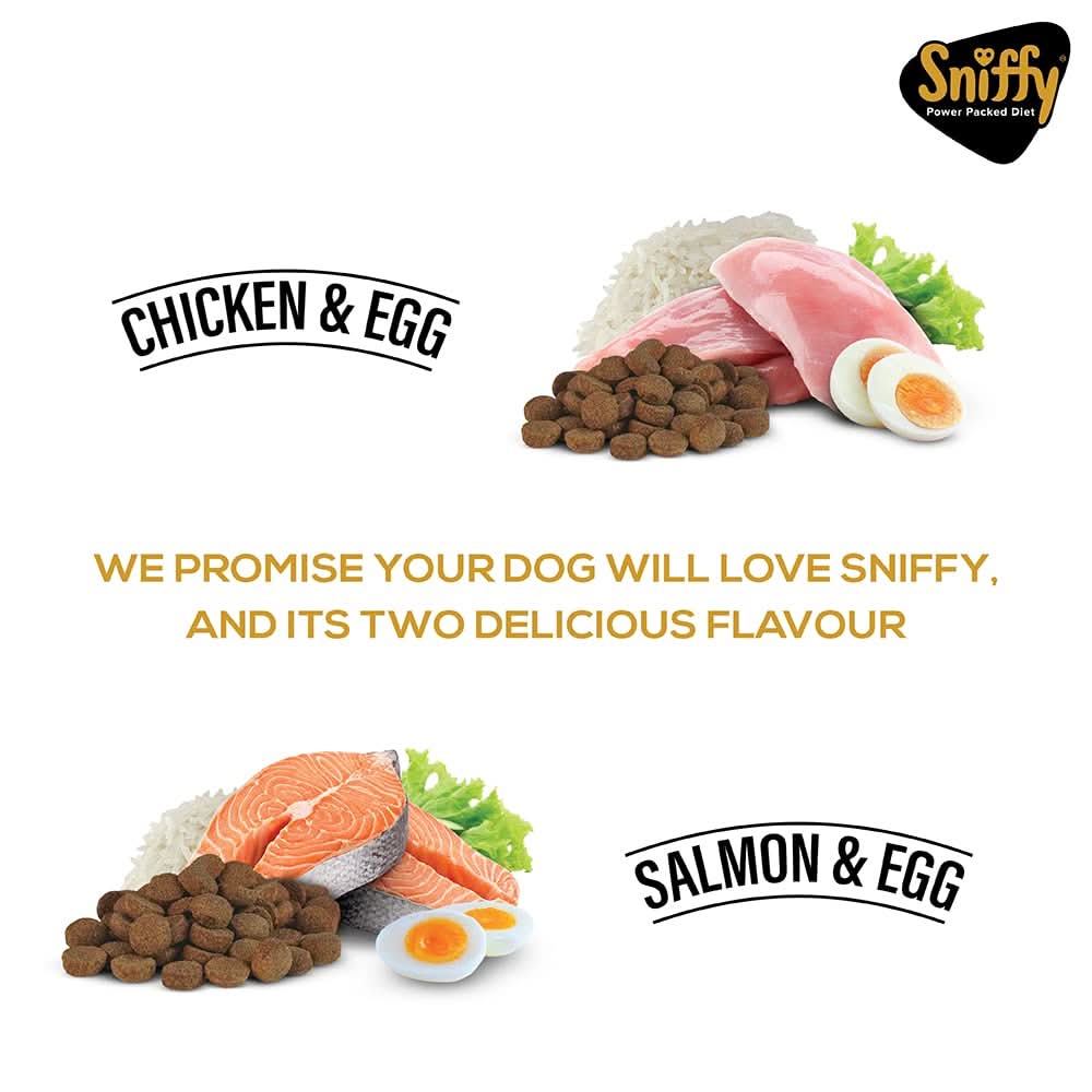 Sniffy Gluten Free Chicken & Egg Starter Dog Dry Food - dspetstore.com