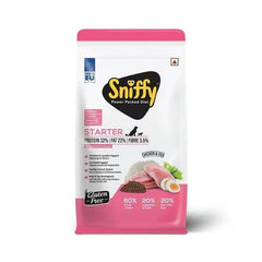 Sniffy Gluten Free Chicken & Egg Starter Dog Dry Food - dspetstore.com