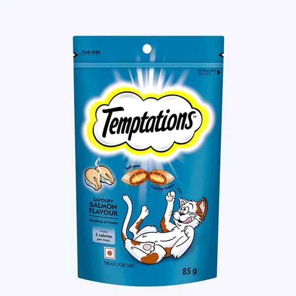 Temptations Cat Treats Salmon Flavor – Irresistible & Tasty - dspetstore.com