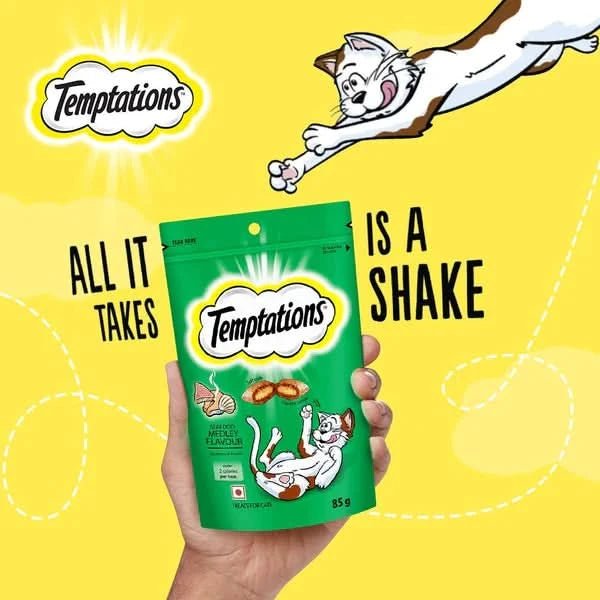 Temptations Cat Treats Seafood Medley Flavor - dspetstore.com