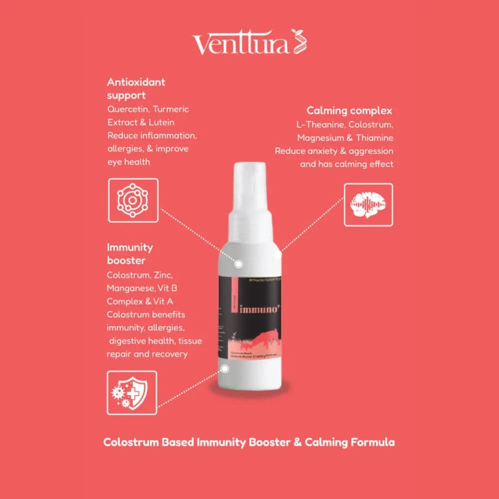 Venttura Immuno Plus Immunity Booster Spray for Dogs – 100ml - dspetstore.com