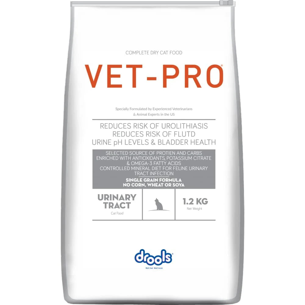 Drools Vet Pro Urinary Tract Dry Cat Food.