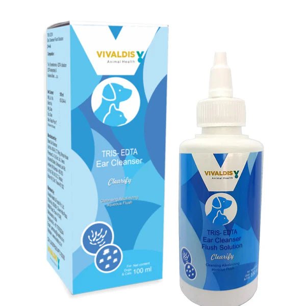 Vivaldis Clearify Ear Cleanser (Tris EDTA) for Dogs & Cats (100ml) - dspetstore.com