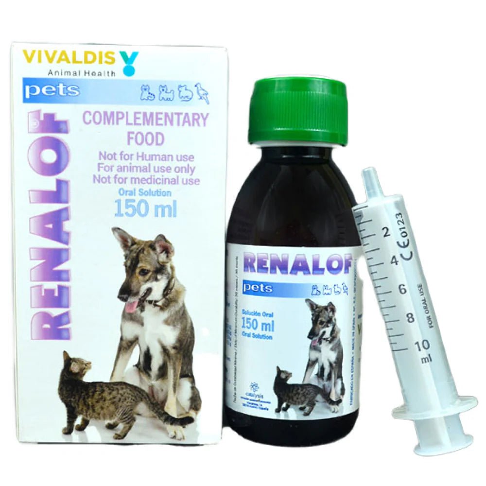 Vivaldis Renalof Pet Syrup for Dogs and Cats (150ml) - dspetstore.com