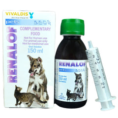 Vivaldis Renalof Pet Syrup for Dogs and Cats (150ml) - dspetstore.com