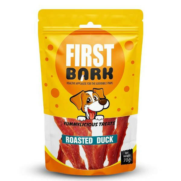 First Bark Soft Roasted Duck Dog Treats, 70 g.