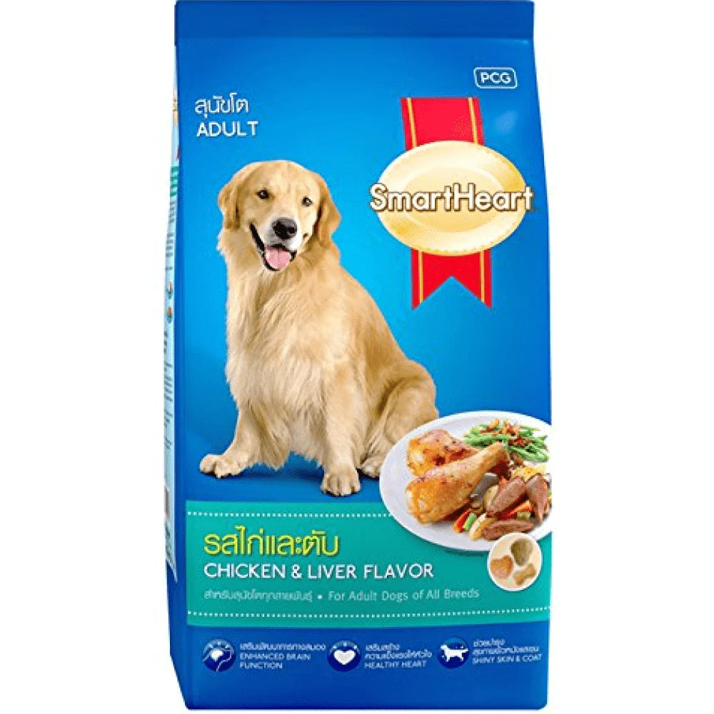 SmartHeart Chicken & Liver Adult Dog Dry Food.