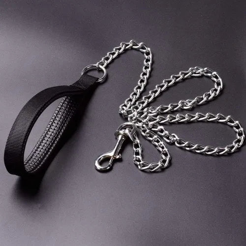 Eagle Pet Products Heavy Duty Metal Dog Leash with Handle for Small & Medium Size Dogs.