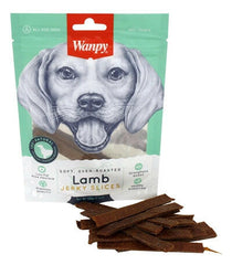 Wanpy Soft Oven Roasted Lamb Jerky Slices Dog Treats – 100g.
