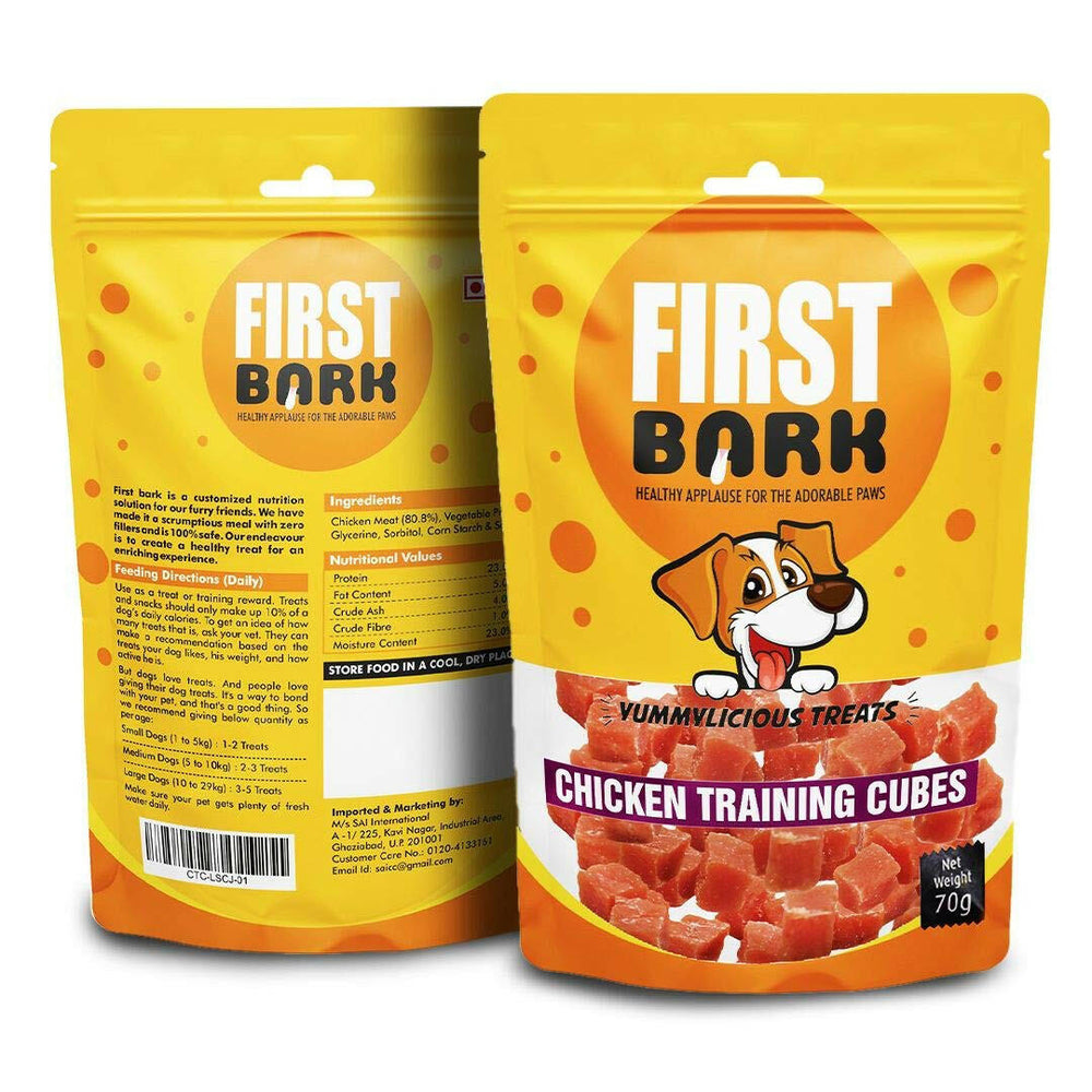 First Bark Soft Chicken Ring Dog Treats.
