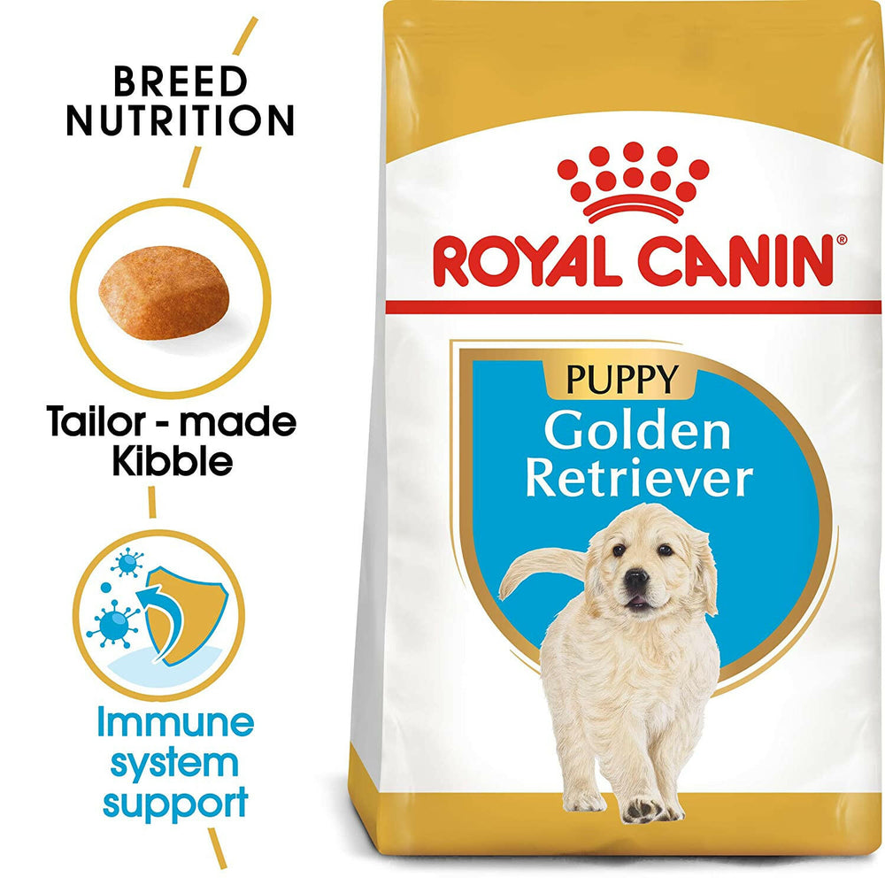Royal Canin Golden Retriever Puppy Food.