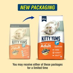 Kitty Yums Ocean Fish Adult Cat Food.