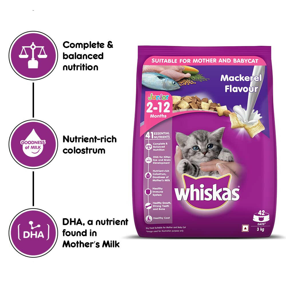 Whiskas Kitten Cat Food, Mackerel.
