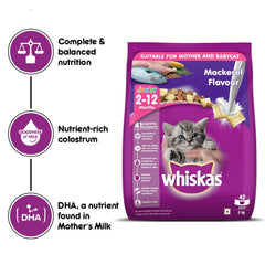 Whiskas Kitten Cat Food, Mackerel.