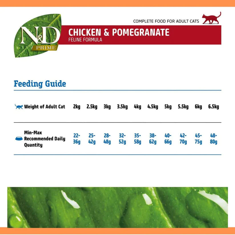 Farmina N&D Chicken & Pomegranate Grain Free Adult Dry Cat Food.
