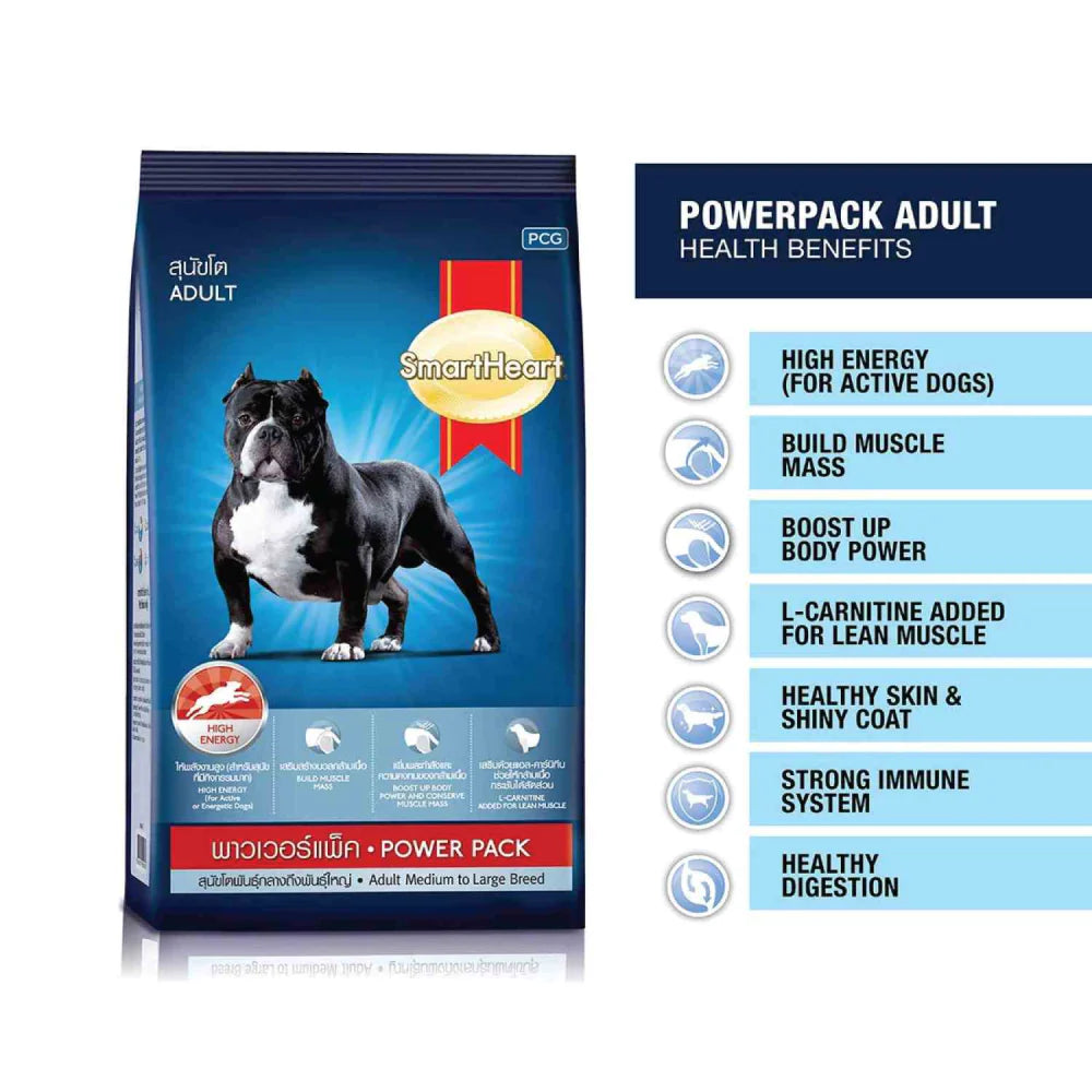 Smart Heart Power Pack Puppy Dry Dog Food.