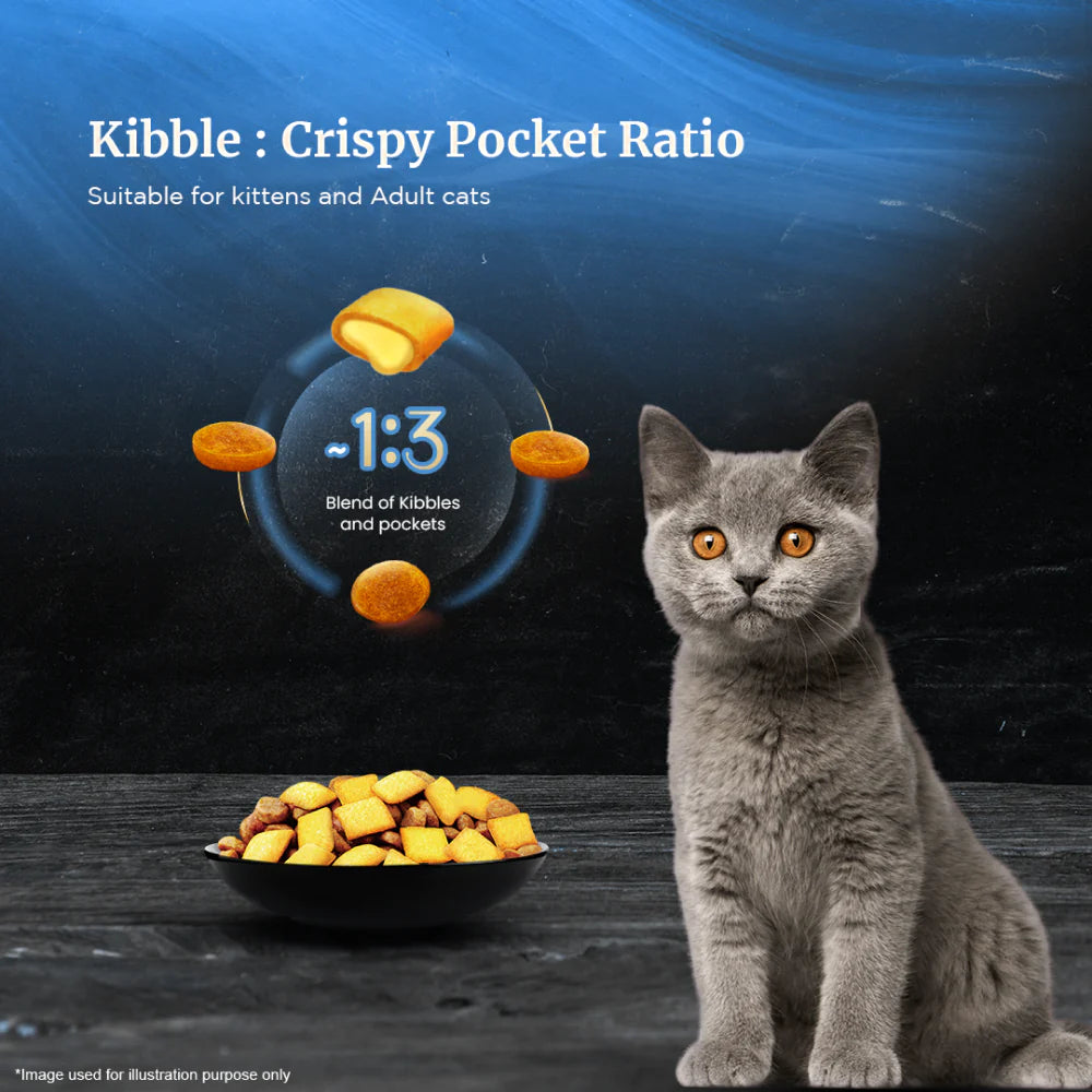 Sheba Salmon Flavour Dry Cat Food – 1.5 kg Pack.