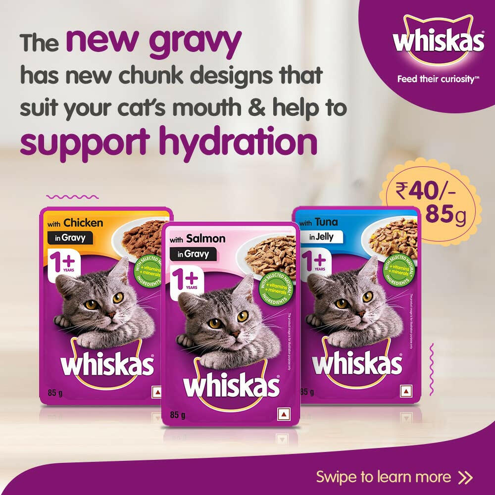 Whiskas Tuna in Jelly Meal Adult Cat Wet Food.
