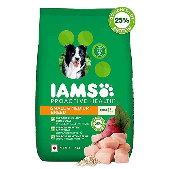 IAMS Proactive Health Small & Medium Breed Adult Dog Food - Chicken Dry Food.