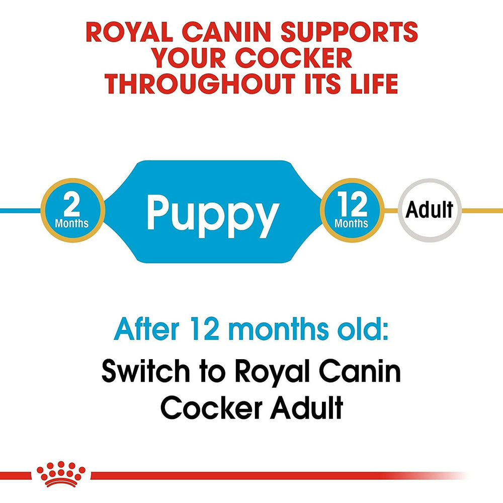 Royal Canin Cocker Spaniel Puppy Dog Food – 3kg.