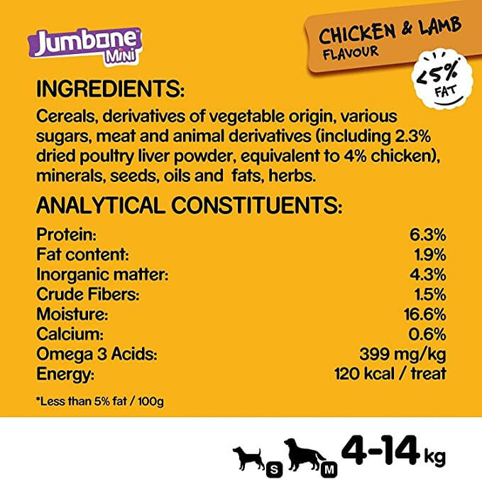 Pedigree Jumbone Mini Adult Dog Treats – 160 g.