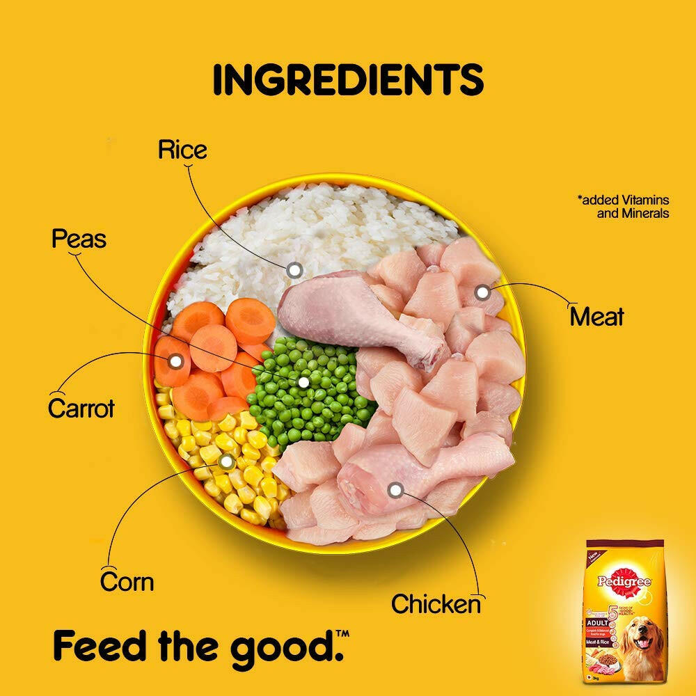 Pedigree food for healthy digestion in dogs