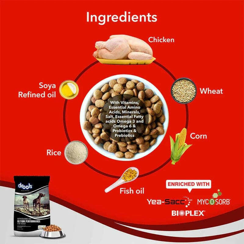 Drools Ultium Performance Adult Dog Dry Food 20 kg.