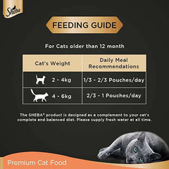 Sheba Chicken With Tuna In Gravy Rich Premium Adult Fine Cat Wet Food.