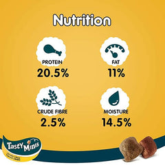 Pedigree Tasty Minis Cubes Dog Treats – Chicken & Duck, 130g.