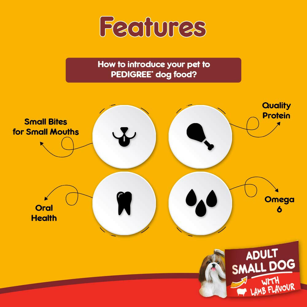 Pedigree Adult Small Dog Lamb Flavour.