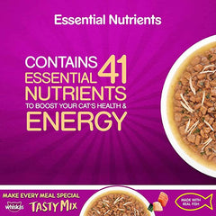 Whiskas Chicken, Tuna & Carrot in Gravy Wet Food for Adult Cats.