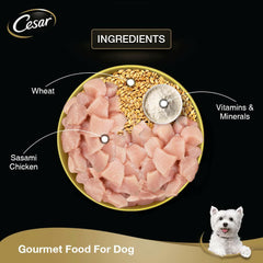 Cesar Adult Sasami Dog Wet Food.