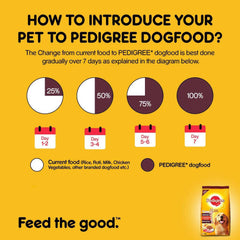 Pedigree Meat & Rice Adult Dog Dry Food.