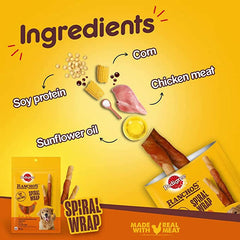Pedigree RANCHOS Spiral Wrap Dog Treats – 60g.