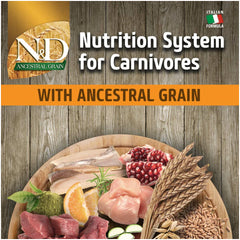 Farmina N&D Ancestral Grain Chicken and Pomegranate Dry Food Puppy Medium and Maxi Breed.