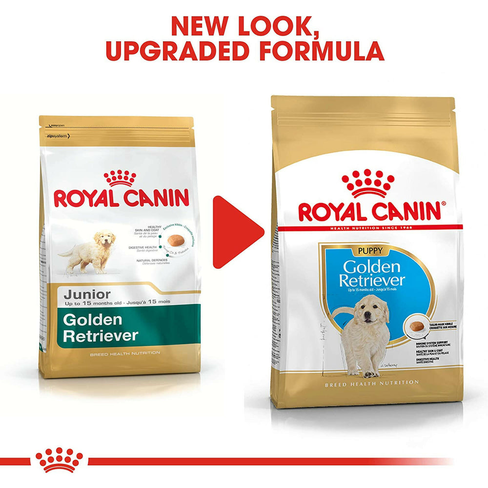 Royal Canin Golden Retriever Puppy Food.
