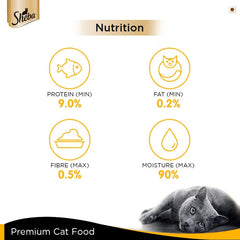 Sheba Tuna Fillet & Prawns in Gravy - Premium Wet Cat Food.