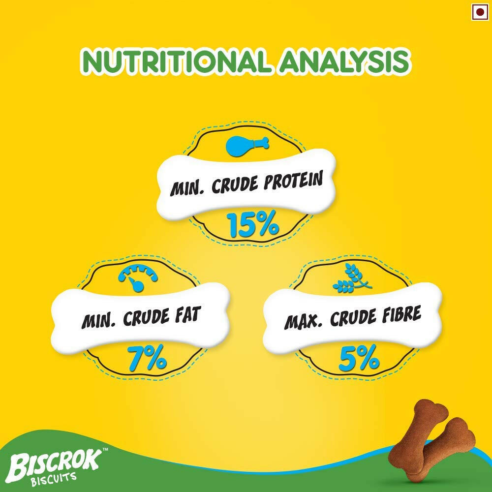 Pedigree Biscrok Dog Biscuit, Chicken Flavour – 500g.