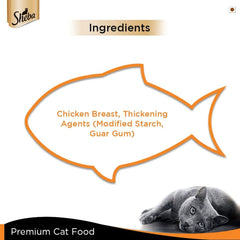 Sheba Deluxe Chicken Breast in Gravy Wet Cat Food.