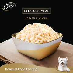 Cesar Sasami & Vegetables in Jelly Adult Dog Wet Food.