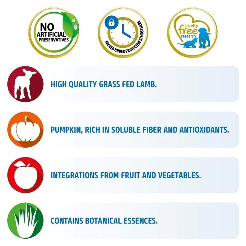 Farmina N&D Pumpkin Lamb & Blueberry Grain Free Medium & Maxi Breed Adult Dry Dog Food.